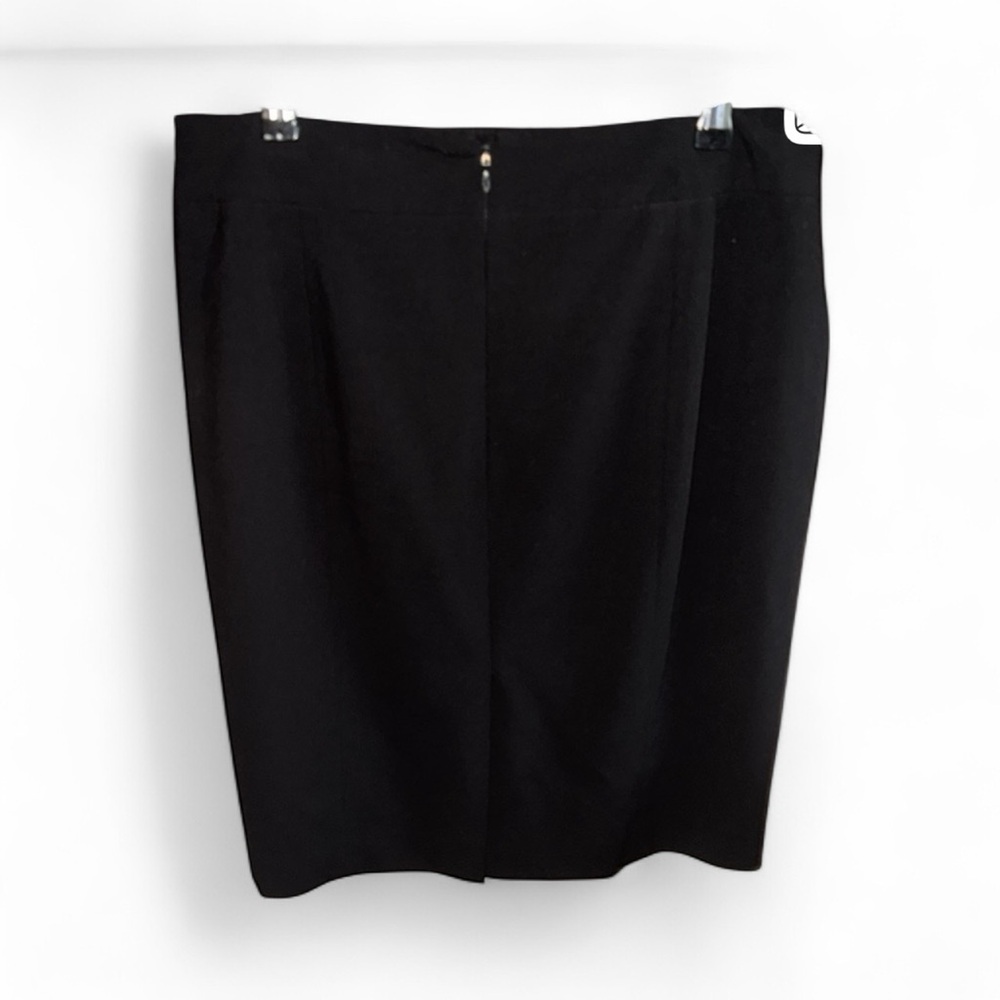 Calvin Klein Women’s Size 12 Classic Black Pencil MIDI Skirt Classy Professional